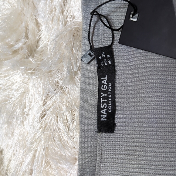 Nasty Gal Weekend Loading Knit Sweater and Joggers Gray Lounge Set 4 - Picture 9 of 14